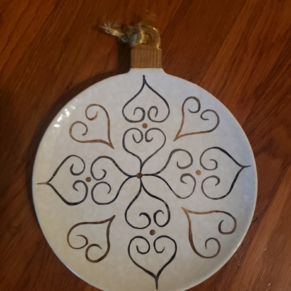 SET OF 2 Christmas Ornament Dessert Plates - Picture 2 of 5